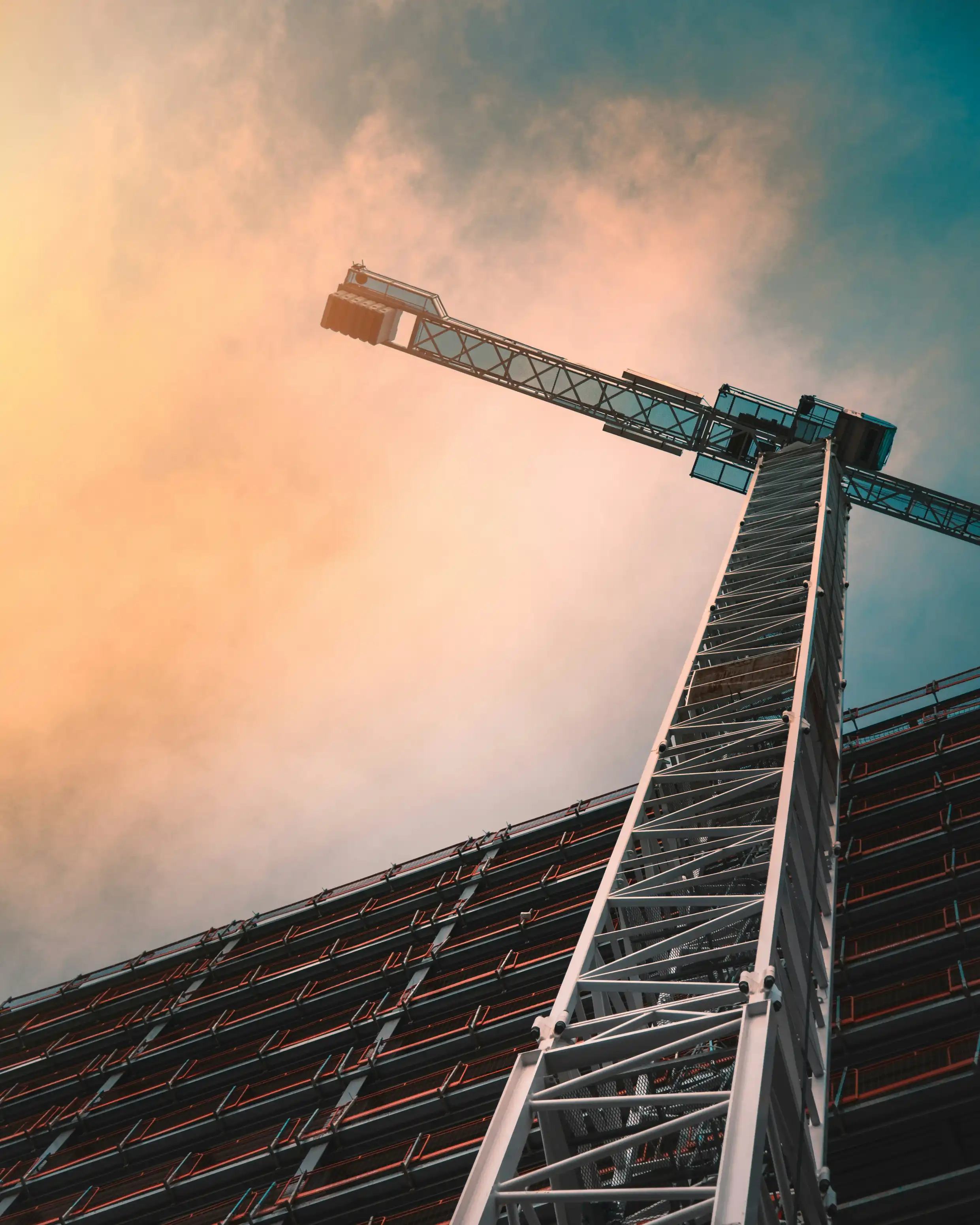 Construction professionals working on a building project